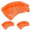 FRCOLOR Set of 3 Imitation Salmon PVC Realistic Sushi Food Model for Food Photography Restaurant Inches Slices, Display, Props, Decoration,