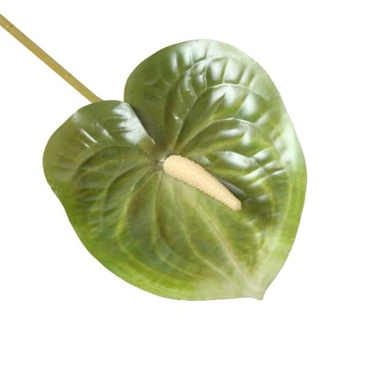 27,5" Umělé květy Anthurium se stonkem Falešná květina Výplň do vázy Real Touch Falešná květinová aranžmá pro střed stolu Svatba Domácí dekorace