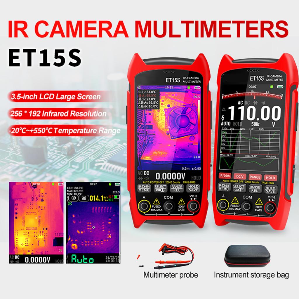 Thermal Imaging Multimeter Handheld Multimeter 3.5inches 320 * 480 Display 25Hz 50.0 degrees (H) * 37.2 degrees (V) FOV