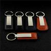 Custom LOGO Name Metal Leather Keychain Car Moto Keyring Motorcycle Pendant Key Chain Ring Gift