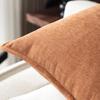 Large Chenille Throw Pillow - Solid Color, Square, Lumbar Cushion Cover for Sofa and Living Room