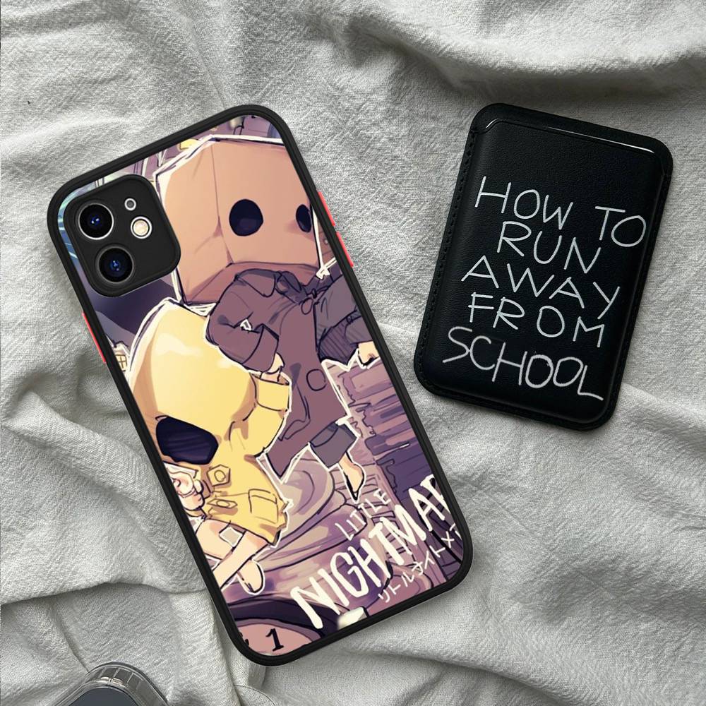 Popular Horror Game L-Little N-Nightmares Silicone Matte Phone Case For Iphone 13 14 15 16 Pro Max 11 12 X Xs Max Soft Cover