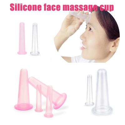 2Pcs Silicone Facial Cupping Set,Mini Vacuum Massage Cup for Relax Body Neck Eye Care,Face Lifting Massager Cups Kit Beauty Tool