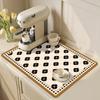Anti-Slip Dish Drying Mat Super Absorbent Dish Drainer Rack Mats for Kitchen Counter Coffee Bar Mat Accessories for Countertop