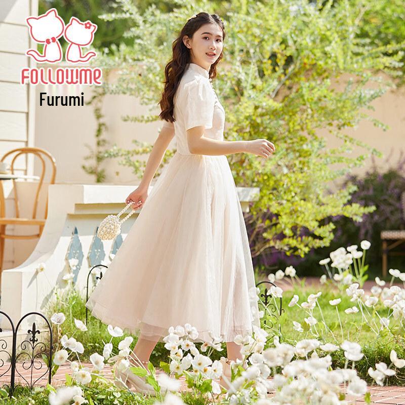 Fuluomi Girls' New Chinese Style Elegant Dress