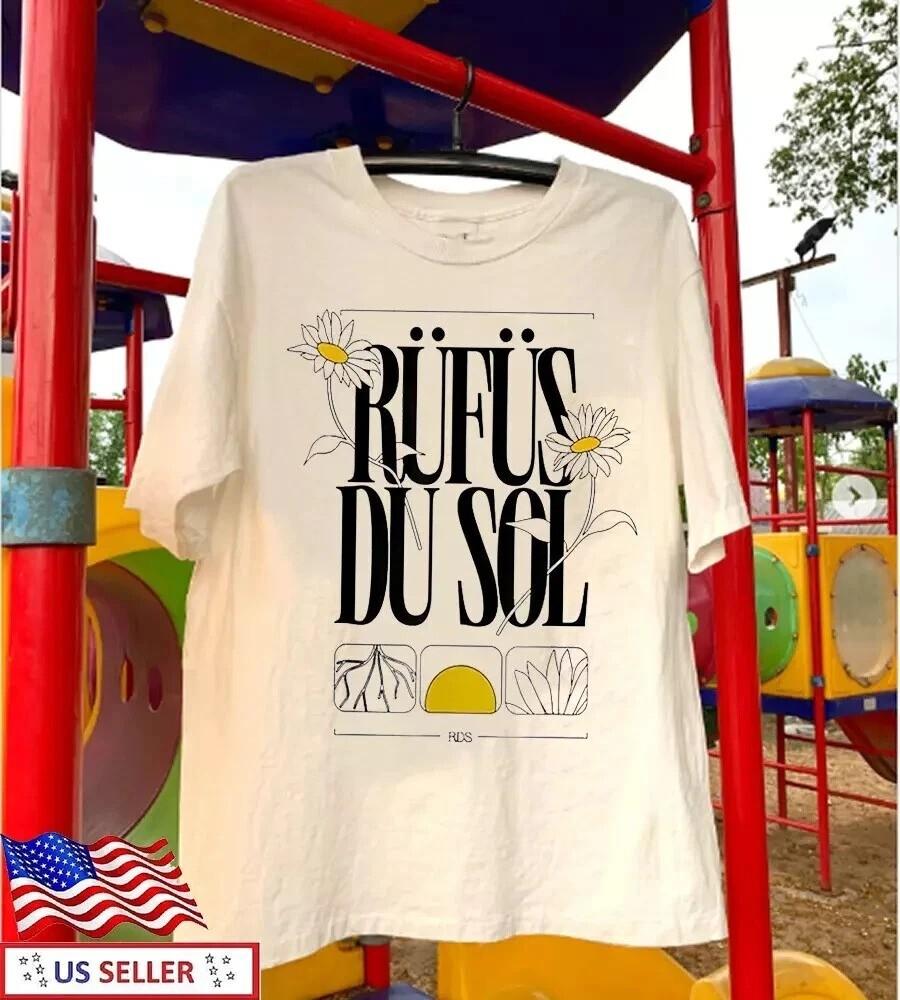 Rufus Du Sol band Flower Tour 2025 T Shirt Natural Color Unisex T-Shirt XXXXL