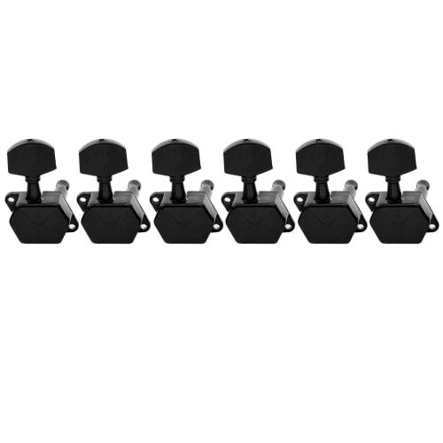 Musiclily Pro 6-Piece Guitar Tuners for Strat/Telecaster Electric Guitars, Black