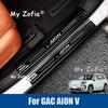 For GAC AION V 2024 2025 2026 Car Welcome Pedal Door Sill Protector Stainless Steel Anti-Scratch Car Threshold Pedal Accessories