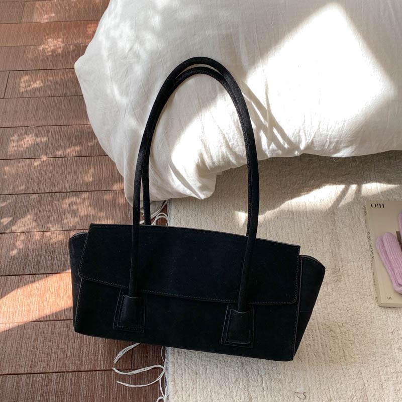 

Модная сумка-тоут в стиле ретро, одноплечная, подмышечная, для поездок на работу, повседневная сумка большой вместимости чёрный