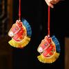 Tassel Pony Embroidered Pendant Spring Festival Car Hanging Ornaments  National Wind Style