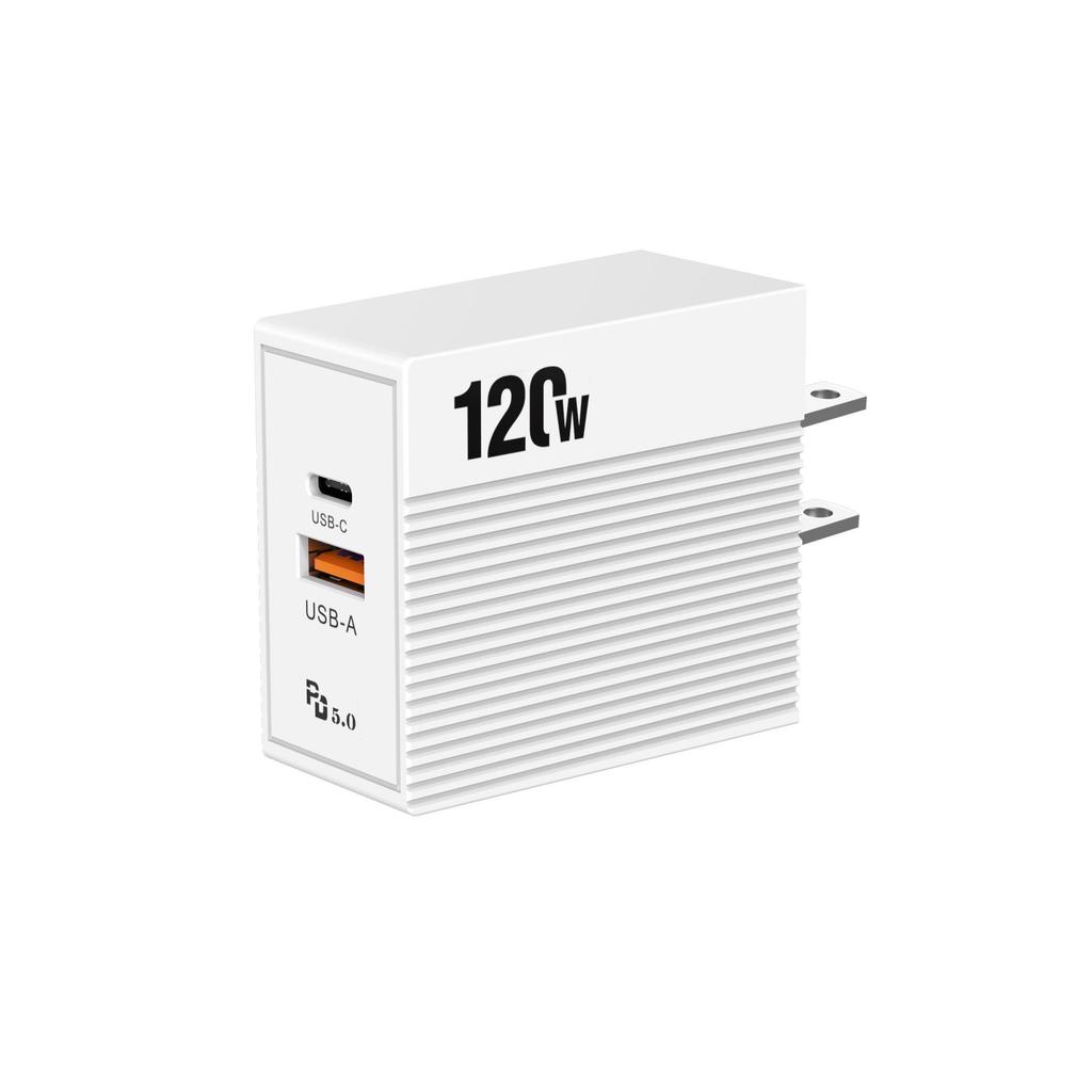 120W Multi-Port Fast Charger with PD - EU/US/UK Standard