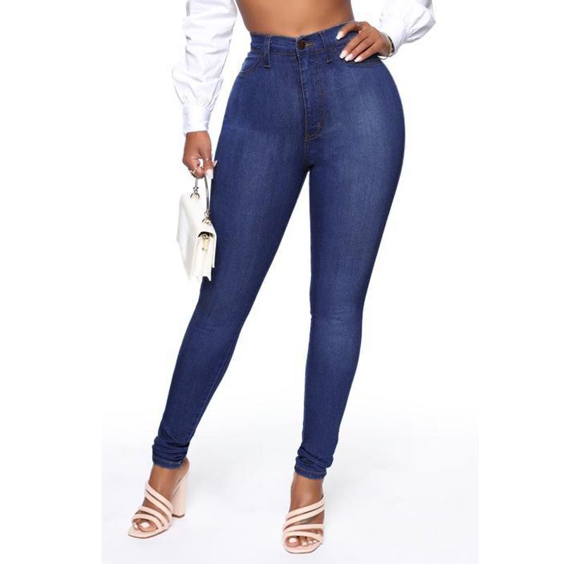Women's Slimming High Waist Stretch Denim Pencil Pants - Cross-border E-commerce Europe-America