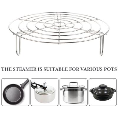 Stainless Steel Steaming Rack Heavy Duty Egg Steamer Rack for Pot Multi Function Food Steamer Holder for Fish Tamales Vegetables