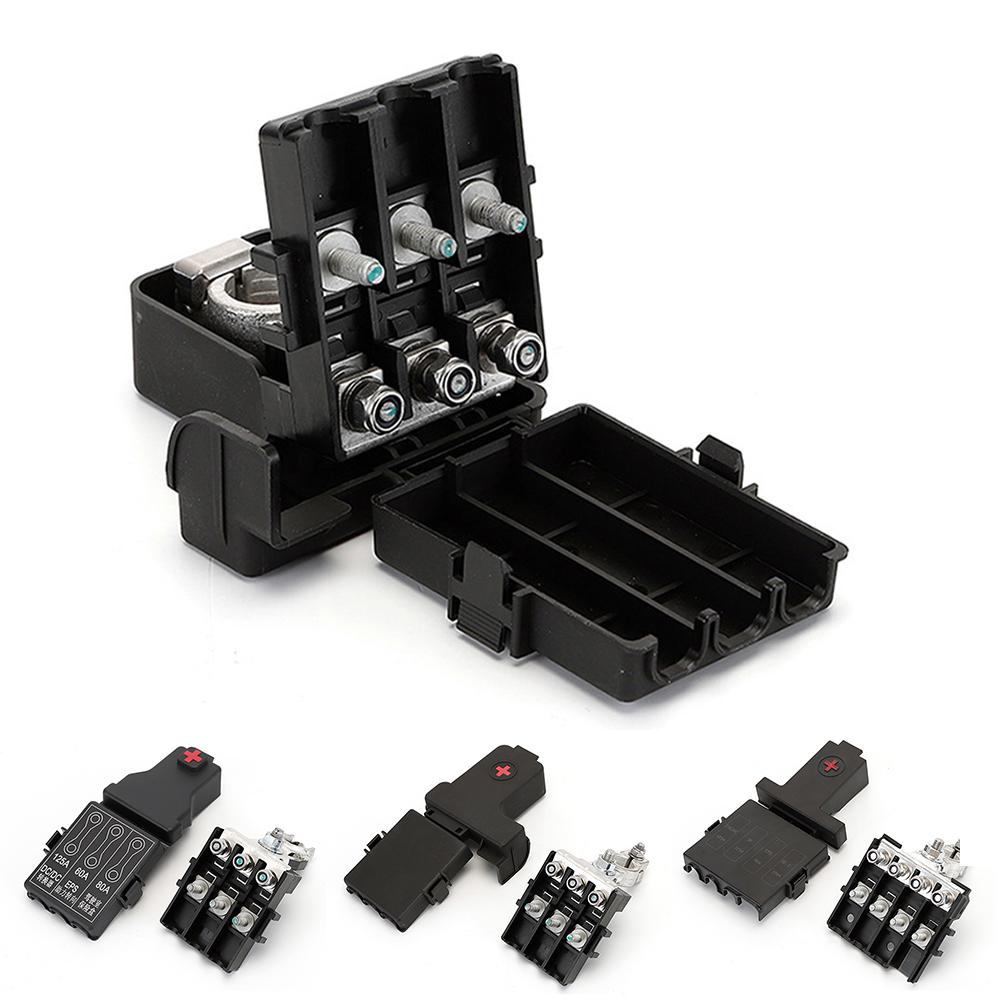 Fuse Box Holder Automotive Car Battery 3 Way/4 Way Screw Down Vehicle Power Distribution Block Battery Terminals Connector