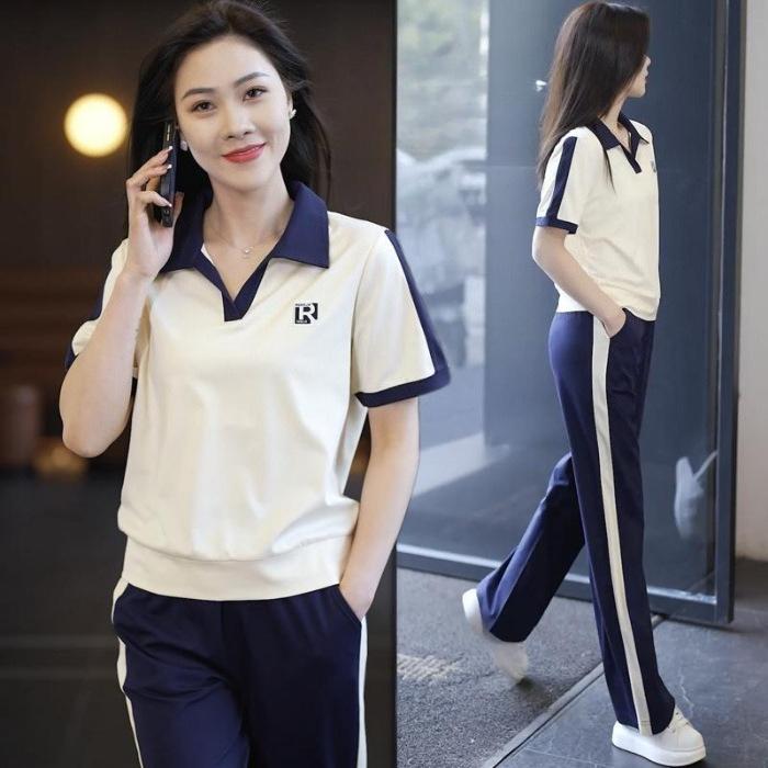 Fashion Suit for Women, Summer Temperament, Goddess Style Clothes, Fashionable, Age-reducing, Casual and Slimming Two-piece Set