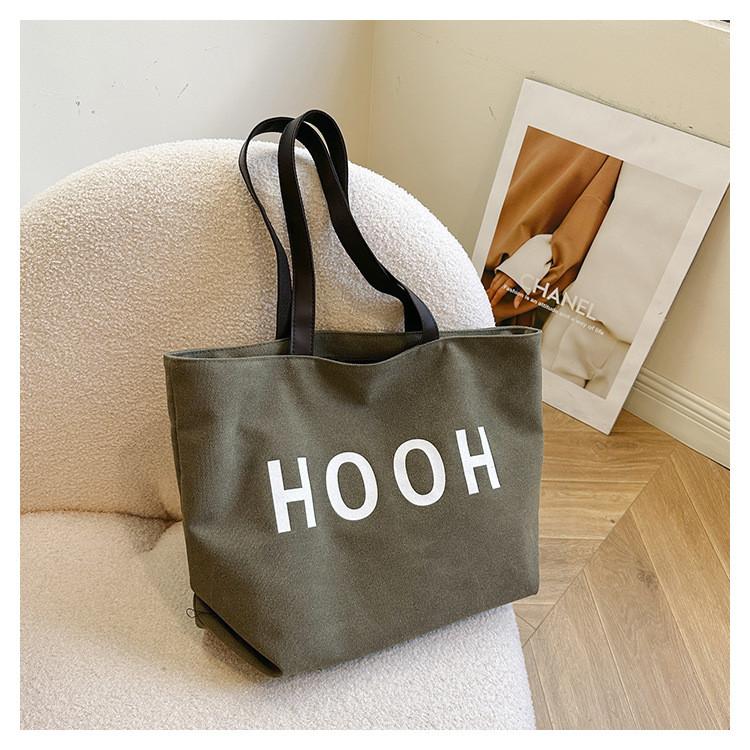 Trendy Large Capacity Shoulder Bag 2024 Winter New Casual Retro Study Tote Bag