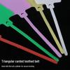 Reusable Colored Label Zip Tie with Integrated Hang and Marker Tags