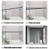 Adjustable Tension Curtain Rod - No‑Drill Extendable Spring Rod for Bathroom, Closet, Window & Doorway