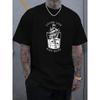 Men's Printed T-Shirt-Comfortable and Stylish Street-wear Round Neck T-shirt, Ideal for Everyday and Outdoor Wear