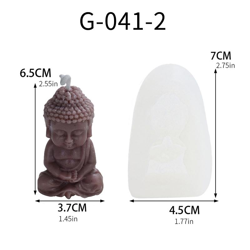 Little Buddha candle silicone mold DIY Amitabha Buddha shape Chinese elements hand-made candle mold