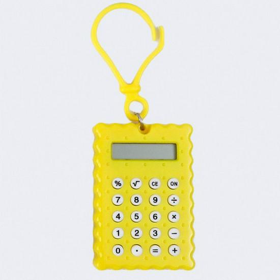 Cartoon Cute Cookie Mini Calculator for Students - Stylish and Portable