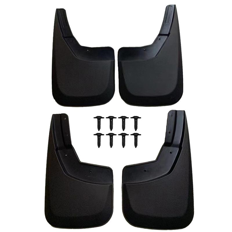 Car Mud Flaps PP Black Car Mud Flaps Suitable for Chevrolet Silverado 2014-2018