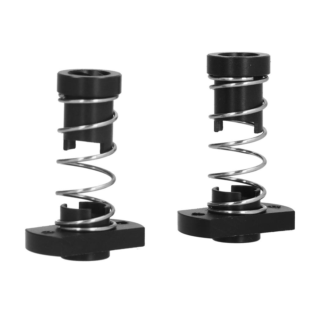 2 Set Antibacklash Spring Nut Eliminate Gap POM for 3D Printer T8 Threaded Rod 8mm  Black