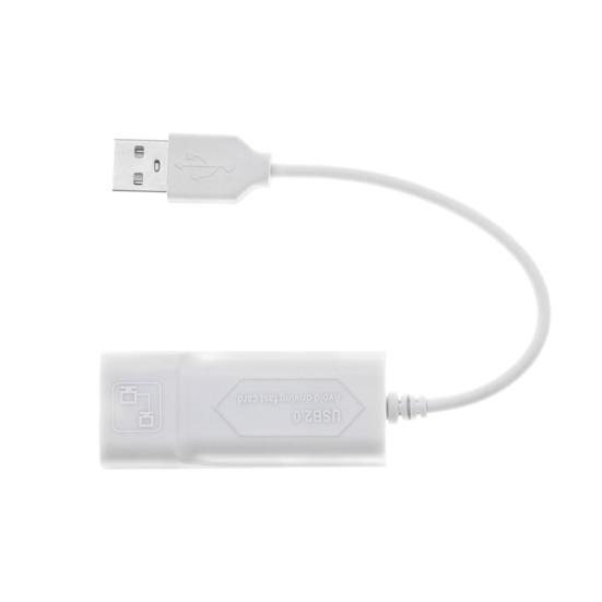 Portable USB 2 Cable Network Card Wired Built-in Drive-free Ethernet Adapter