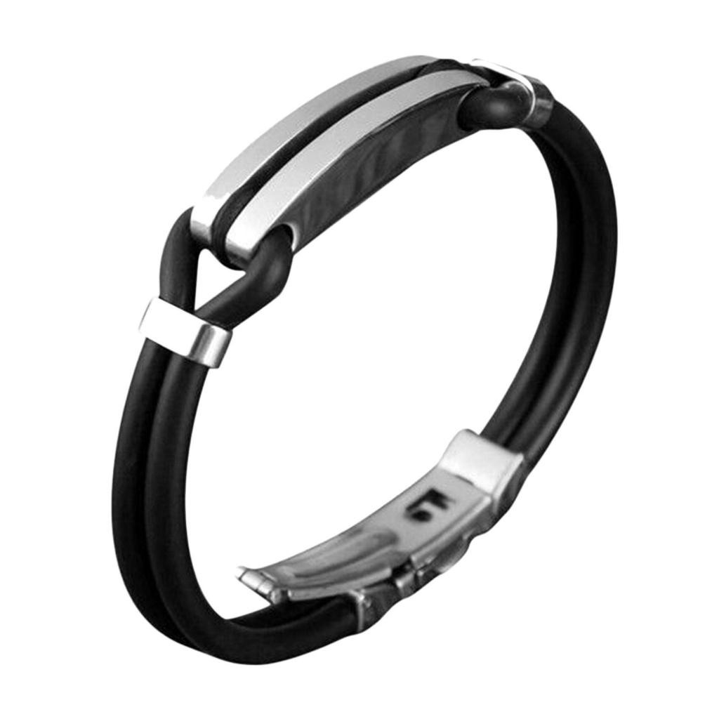 Men Titanium Sport Bracelets Detox Lymp Unclog Wristband Anti-Static Wristbands S5M8