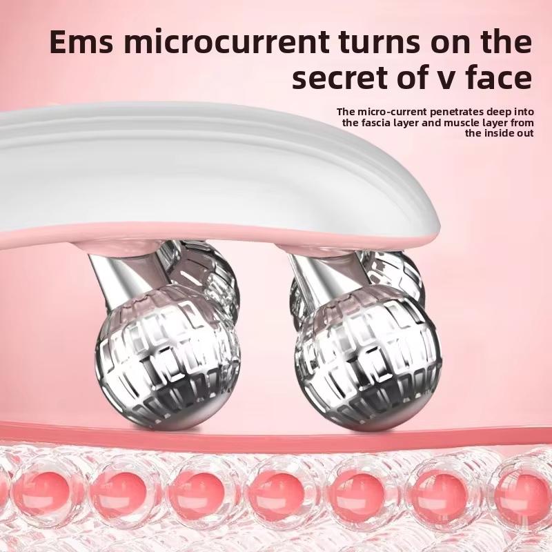 EMS Roller Face-Slimming Artifact V-Face Beauty Facial Massager For Firming And Lifting The Face