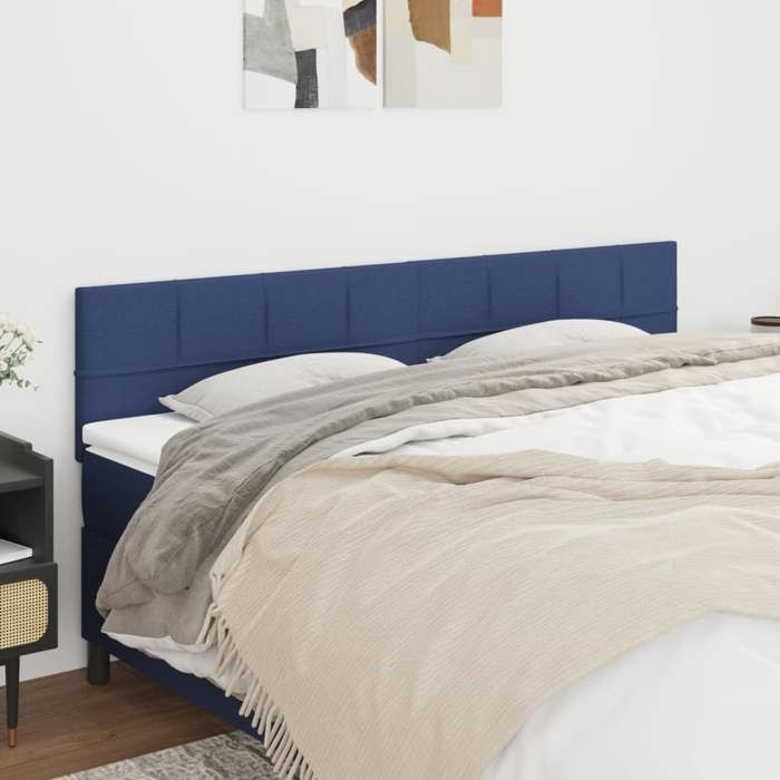 VidaXL 2x Têtes de Lit Meubles de Chambre à Coucher Accessoires de Lit Simple Têtes de Cadre de Lit Intérieur Bleu 346080