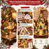 Family Craft Night Kit with Light DIY Christmas Tree Activity Resin Kit Epoxy Mold LED