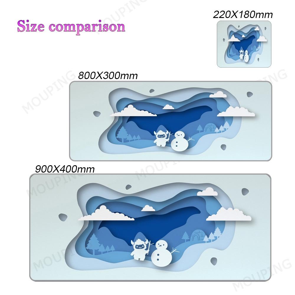 Space Mouse Pad Company Desk Mat Aesthetics 90x40 80x30 Pc Accessories Laptop Pad Large Table Mat Keyboard Deskmats Blue Office