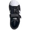 Adidas Street Talk Fashion Comfortable Low-Top Kids Skate Shoes Kids Skate Shoes Black White JQ8593
