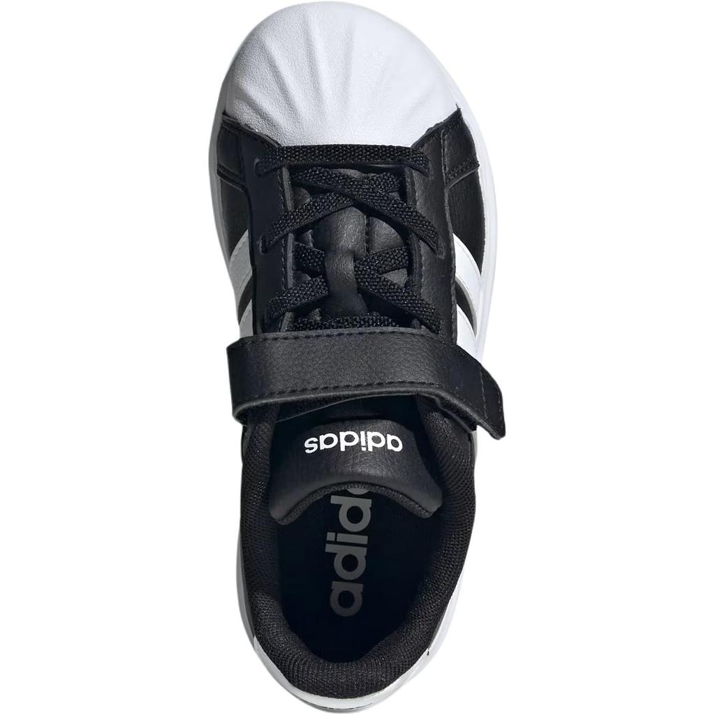 Adidas Street Talk Fashion Comfortable Low-Top Kids Skate Shoes Kids Skate Shoes Black White JQ8593