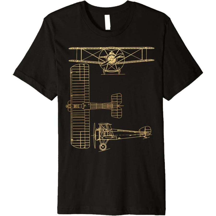 Премиальная футболка Sopwith Camel XXXXXL чёрный