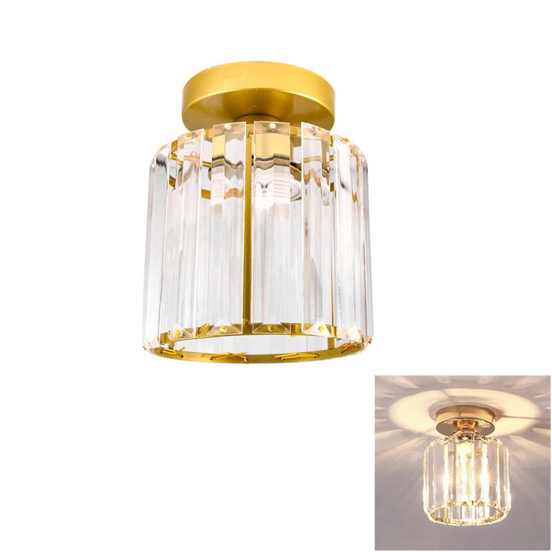 

Светодиодные потолочные светильники с хрустальным абажуром E26 E27 черный золотой плафон для гостиной, спальни, современный круглый квадратный декоративный потолок E26 E27