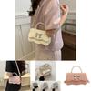 Fashionable Pu Leather Handbag Trendy Street Style Small Square Bag For Daily Use