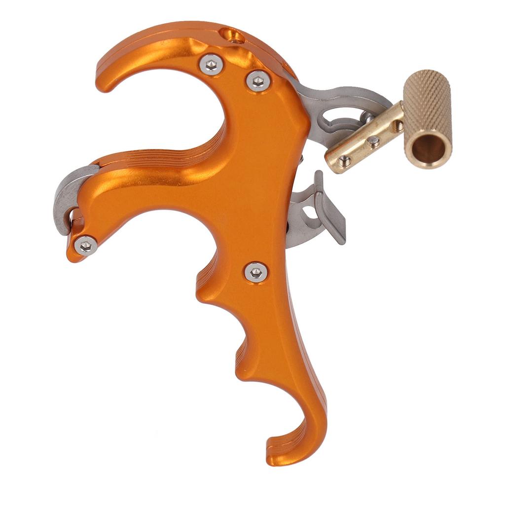 Ajutoare de Eliberare Arc Aliaj Aluminiu Sensibilitate Ajustabilă 4 Degete Ajutoare de Eliberare Arc Compus Auriu