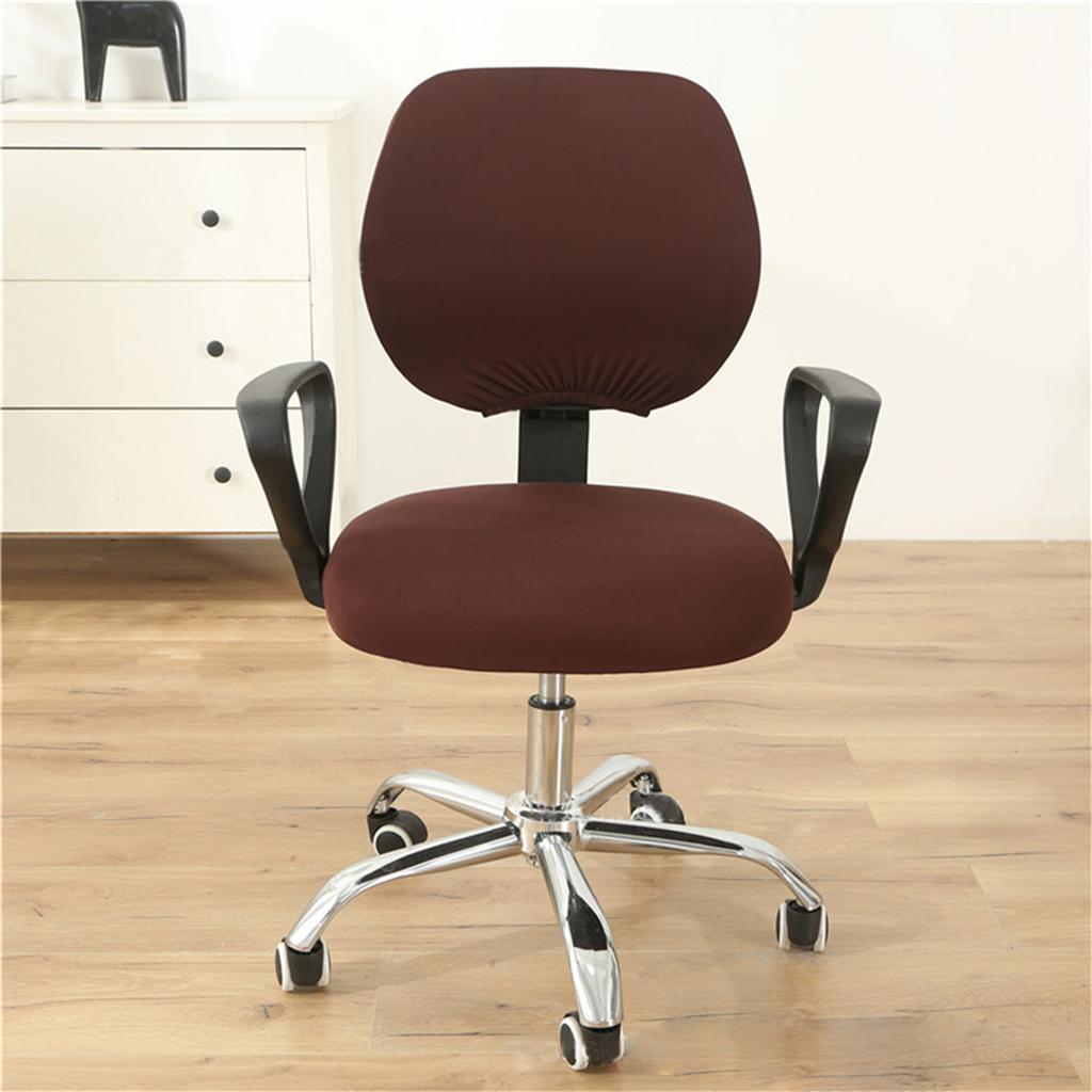 Office Chair Cover Stretchable Elastic Covers Backrest Coverings Cushion Protectors Desk Computer Chair Slipcover