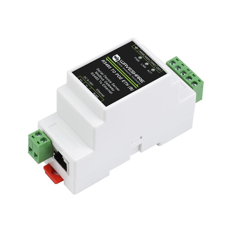 Industrial RS485 to RJ45 Ethernet Module with Multi-Host Modbus Gateway Support