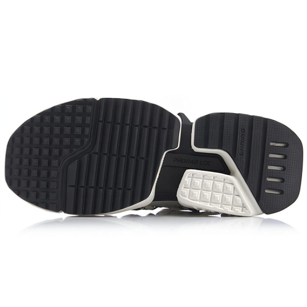 Li Ning Pan Gu Trek New York Fashion Apparel Week Non slip Lightweight Low top Chunky Sneakers Women's Khaki Brown 2019 AGLP088-4