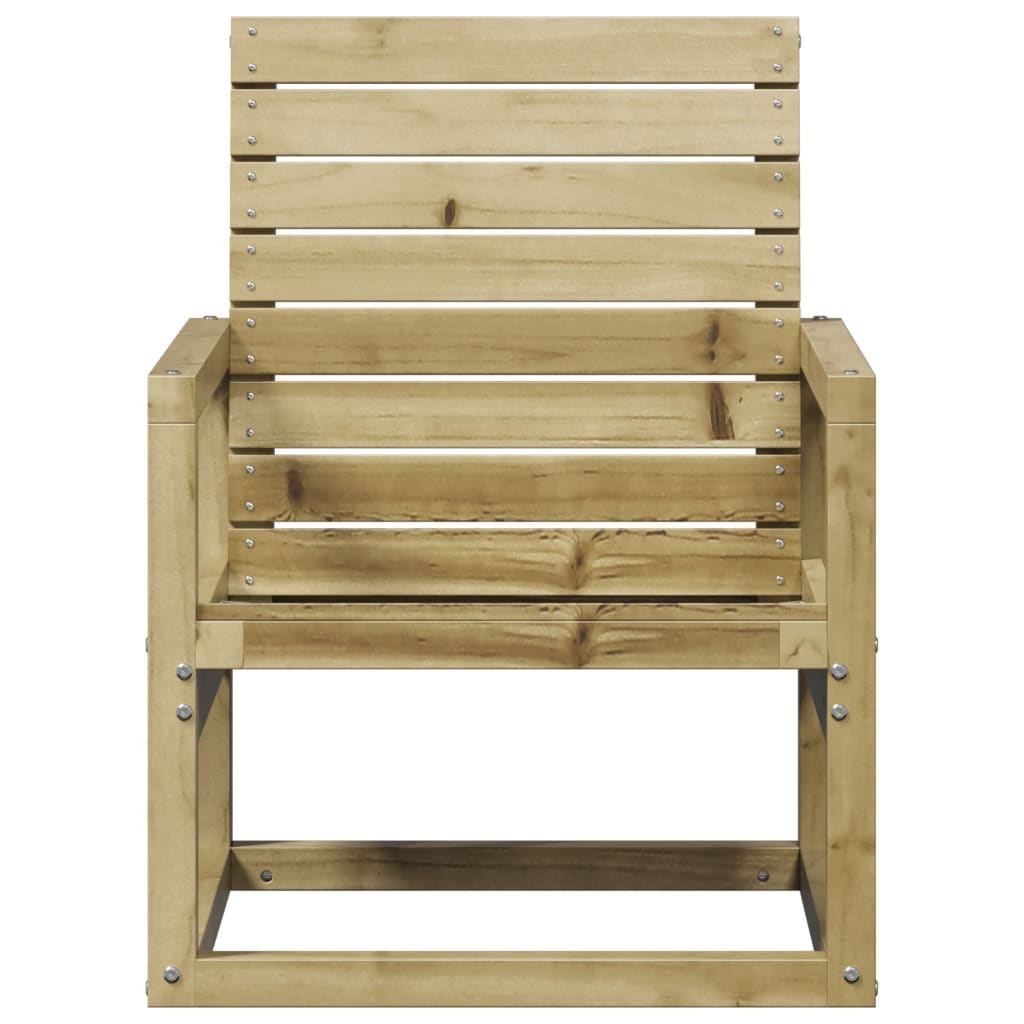 Vidaxl Garden Chair, 57.5X63X76 Cm, Impregnated Pine Wood
