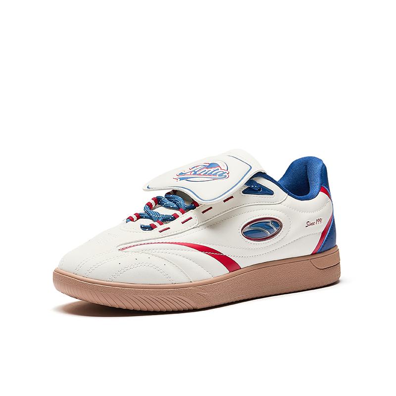 Anta Serie Lifestyle Zapatos Casuales Zapatillas de Hombre Marfil-Blanco Azul Elegante-Rojo 912638010-9