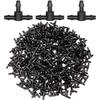 10-1000PCS Garden Water Connector Drip Irrigation for 1/4'' Tubing Hose Accessories Joint Barbed Tees Cross Eng Plug Adaptors