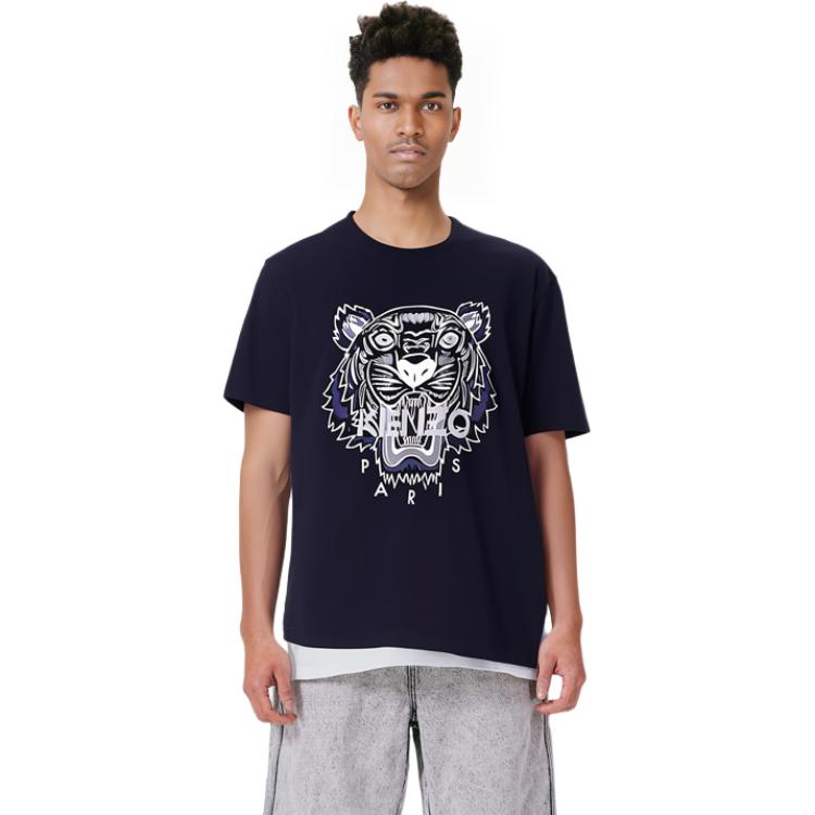 KENZO Men's Classic Tiger Short Sleeve T-shirt Black PF855TS0504Y1-99
