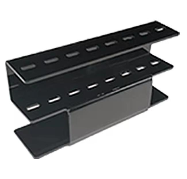6/8-Hole Acrylic Tweezers Stand Display in Black Pink & White Lashes Eyelash Glue for Eyelash Extension Square Shape