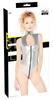 Black Level - Silver Bodysuit with Front Zipper M