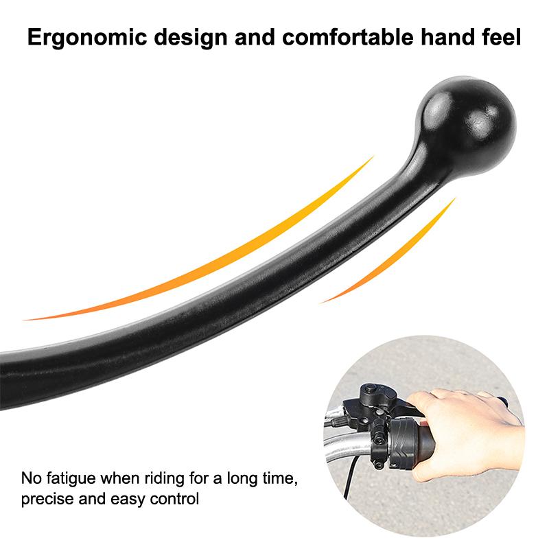 Manubrio Freno Bici Bmx Ultraleggero Leve Freno Ciclismo Bici Elettrica Manubrio Freno V/Disco Con Filo Interruttore Spegnimento Accessorio