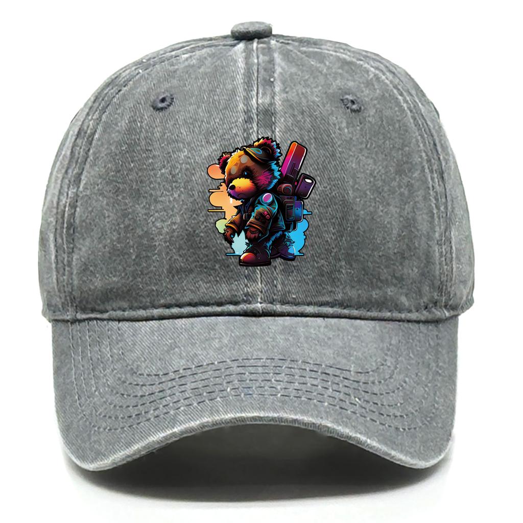 Cool Street Bears Snapback Baseball Cap Unisex Caps For Man Non-Stretch Fabric Stylish Adjustable Caps Perfect For Travelling